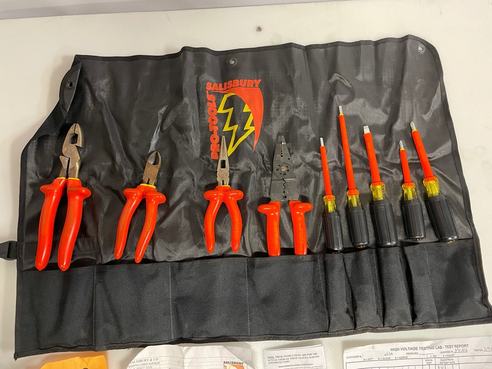 Salisbury Pro-Tools TK9 9-Piece Insulated Lineman's Kit