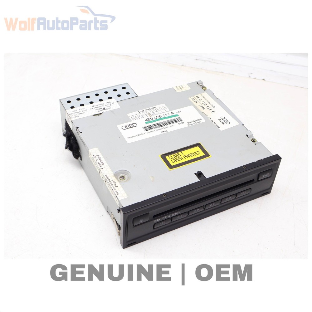 2005 AUDI A8 W12 D3 - 6 DISC CD Changer 4E0035111A