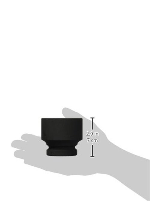 SUNEX TOOLS 568 1" Drive Standard 6 Point Impact Socket 2-1/8"