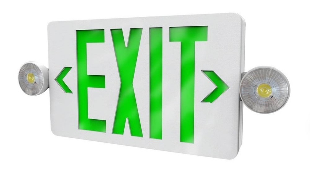 🔴Philips 2-Light Thermoplastic LED White Exit/Emergency Combo 🔴NEW-OPEN BOX🔴1