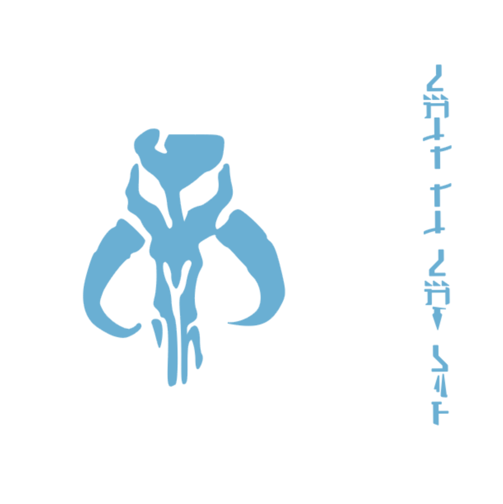 High Quality Mandalorian Chest and Shoulder Armor Decal