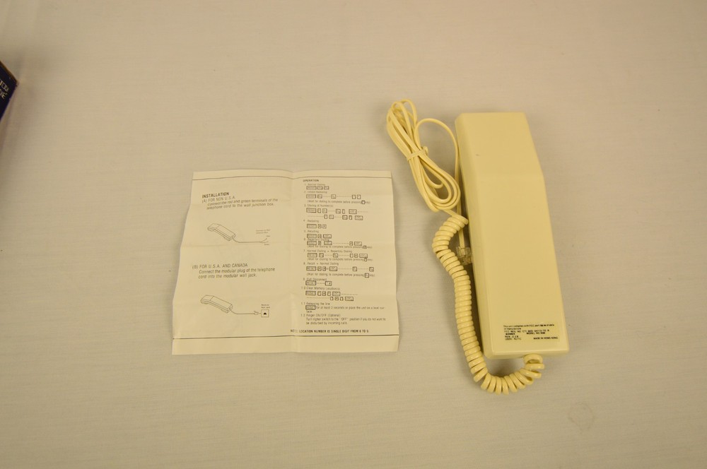 Vintage Sonex Push Button Phone with 10 Memory Function Model #888 NIB Unused