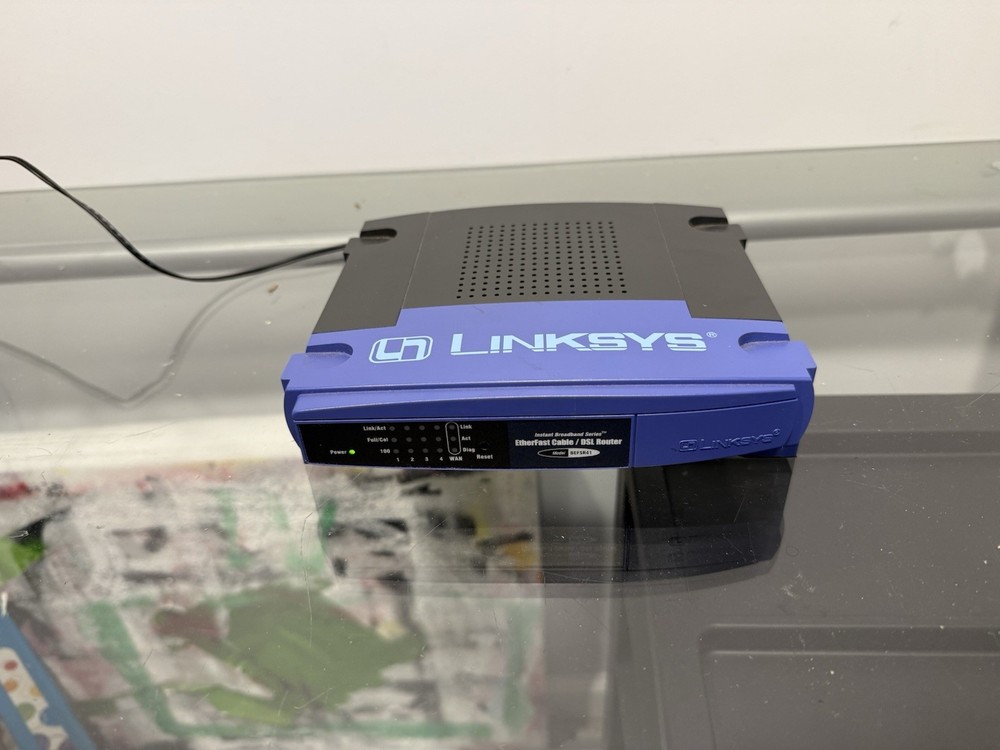 Linksys BEFSR41 v.2 EtherFast Wired Cable/DSL Router Preowned OEM Adapter
