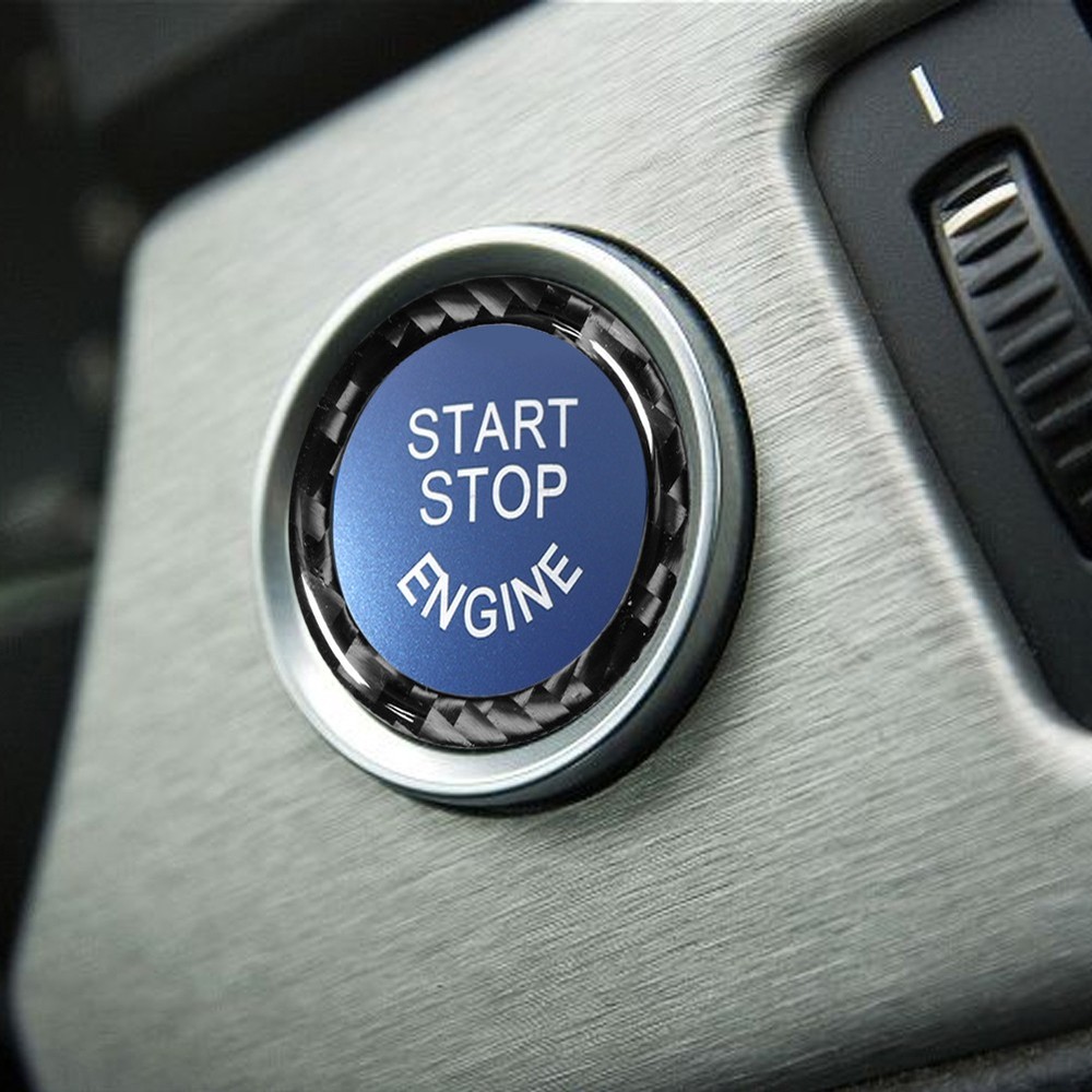 Blue Engine Start Stop Ignition Switch Button For BMW 3 Series E90 2009-2012