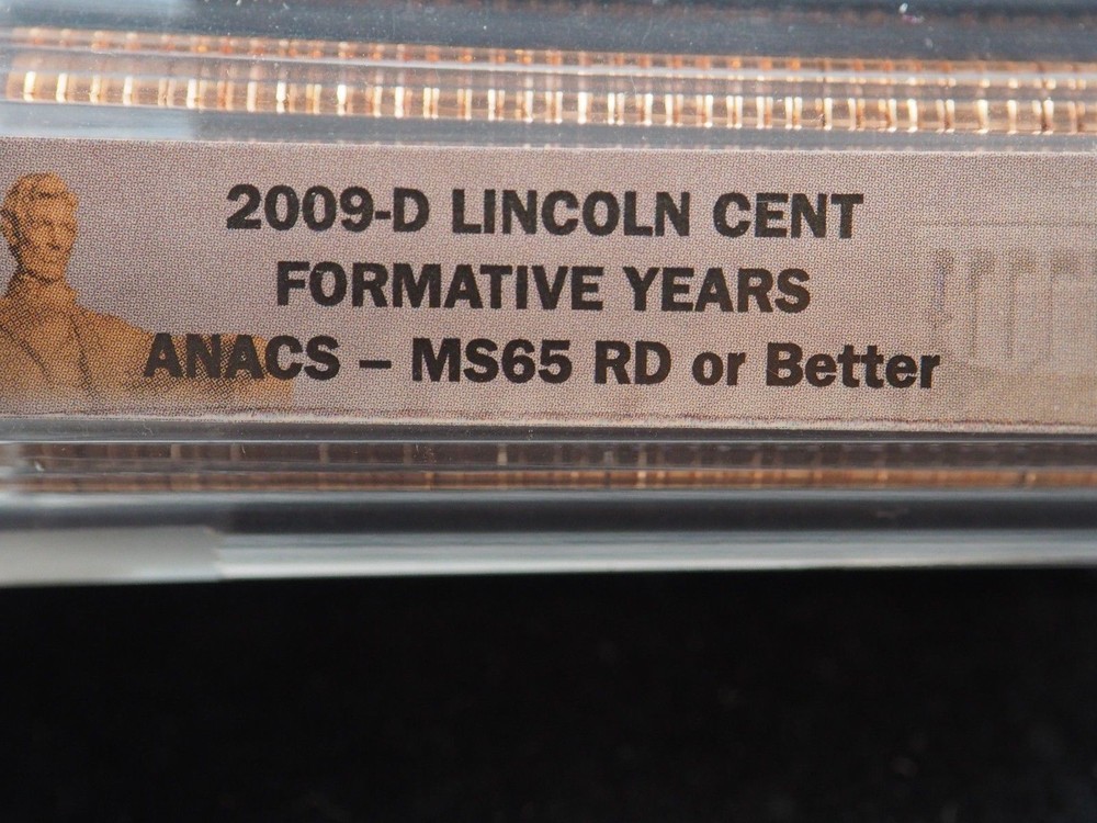 2009 D Lincoln Formative Years ANACS MS 65+ RD Cent (BU) Penny