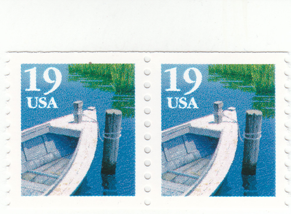 Scott #2529 - 19 cent Multicolor -   10 Vert. Coil pair - MNH