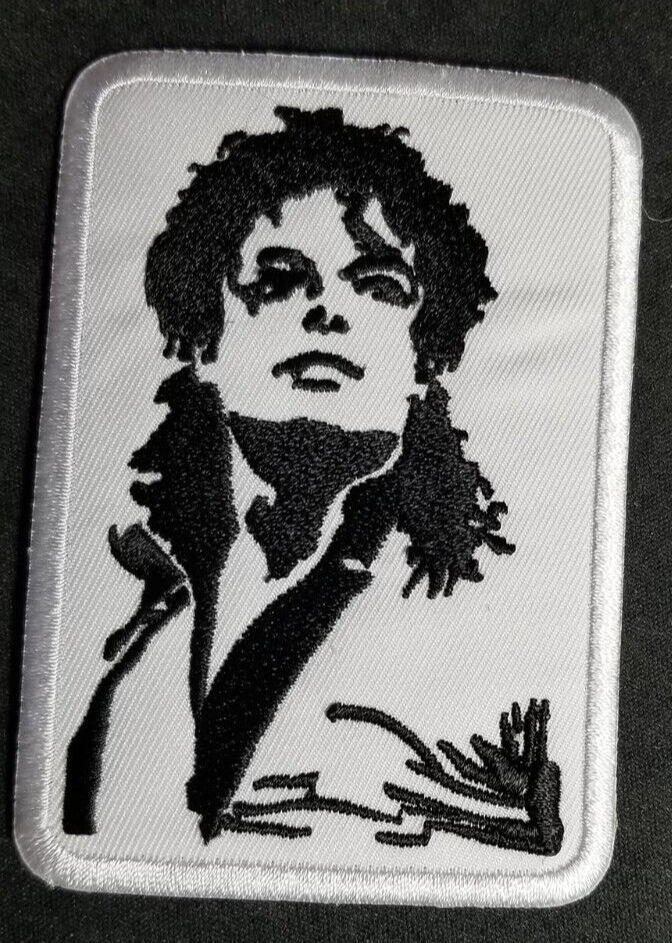 Embroidered Michael Jackson Patch approx. 2.5x3.5"