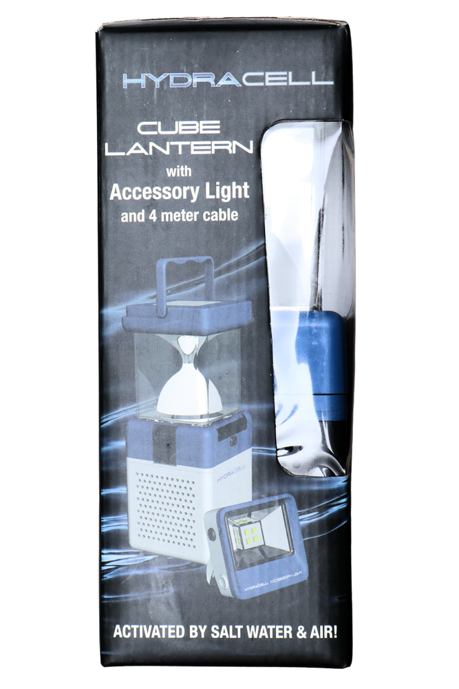 Hydracell Cube Lantern with Accessory Light and 4 Meter Cable