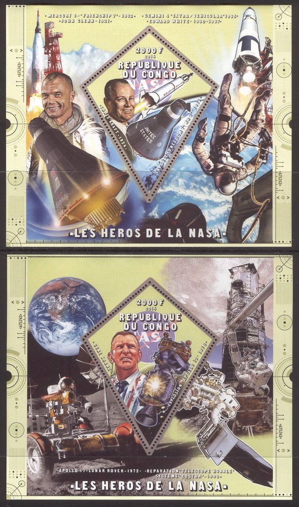 Lollini P72 Space NASA - 2 Sheets MNH 2014