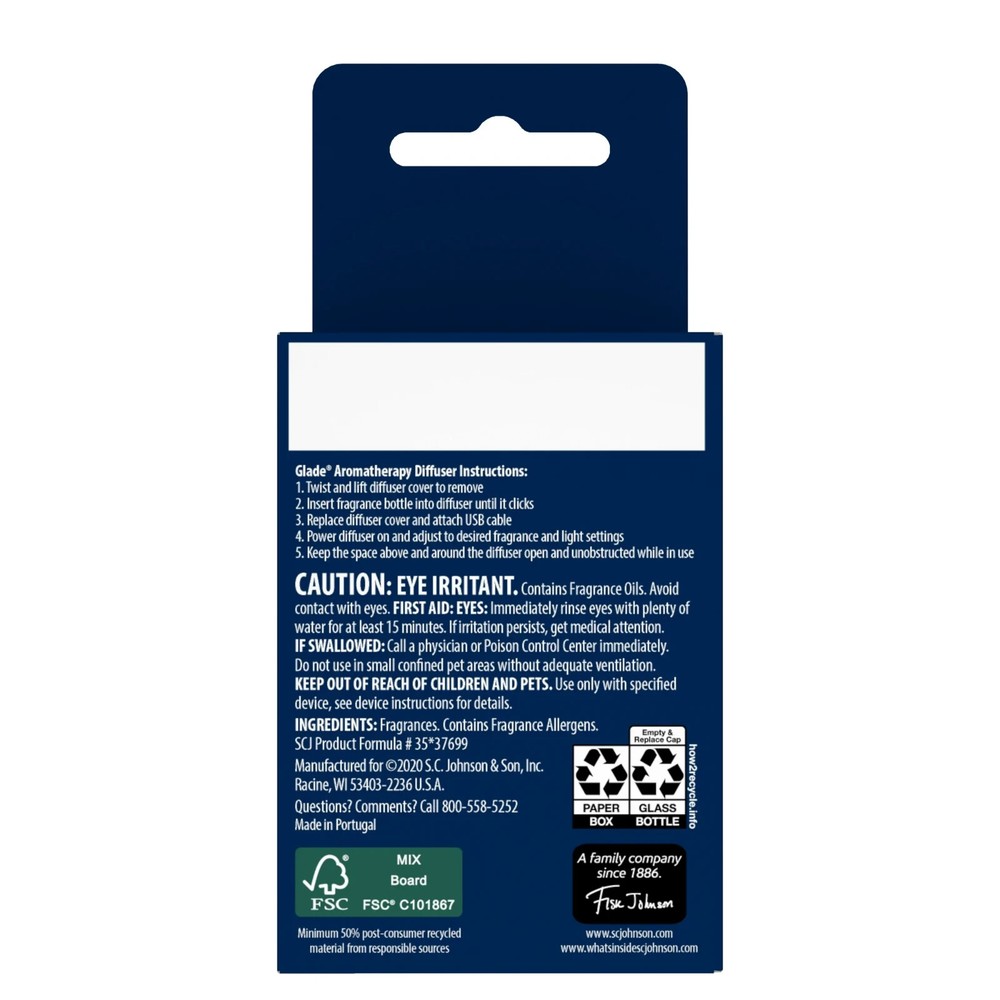 Glade Essential Oil Diffuser Refill Aromatherapy Diffuser 0.56oz PICK SCENT