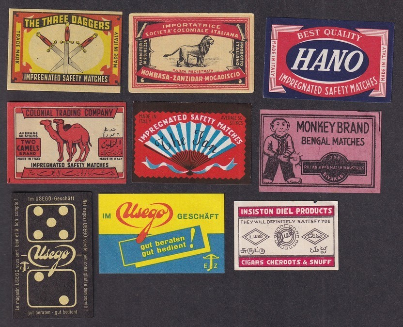 Matchbox labels collection (50)