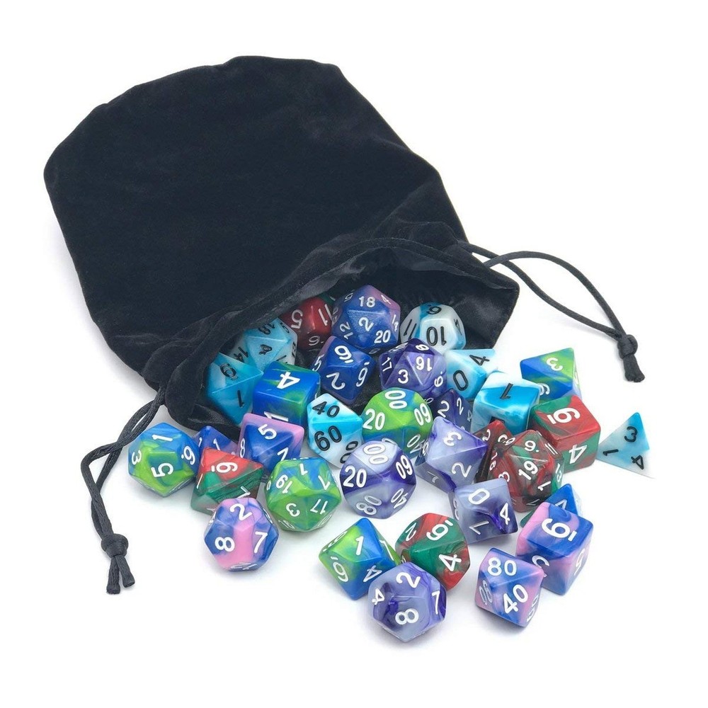 Dice Set for Dungeons&Dragons, DND, RPG Games, Polyhedral Dice Set, Assorted ...
