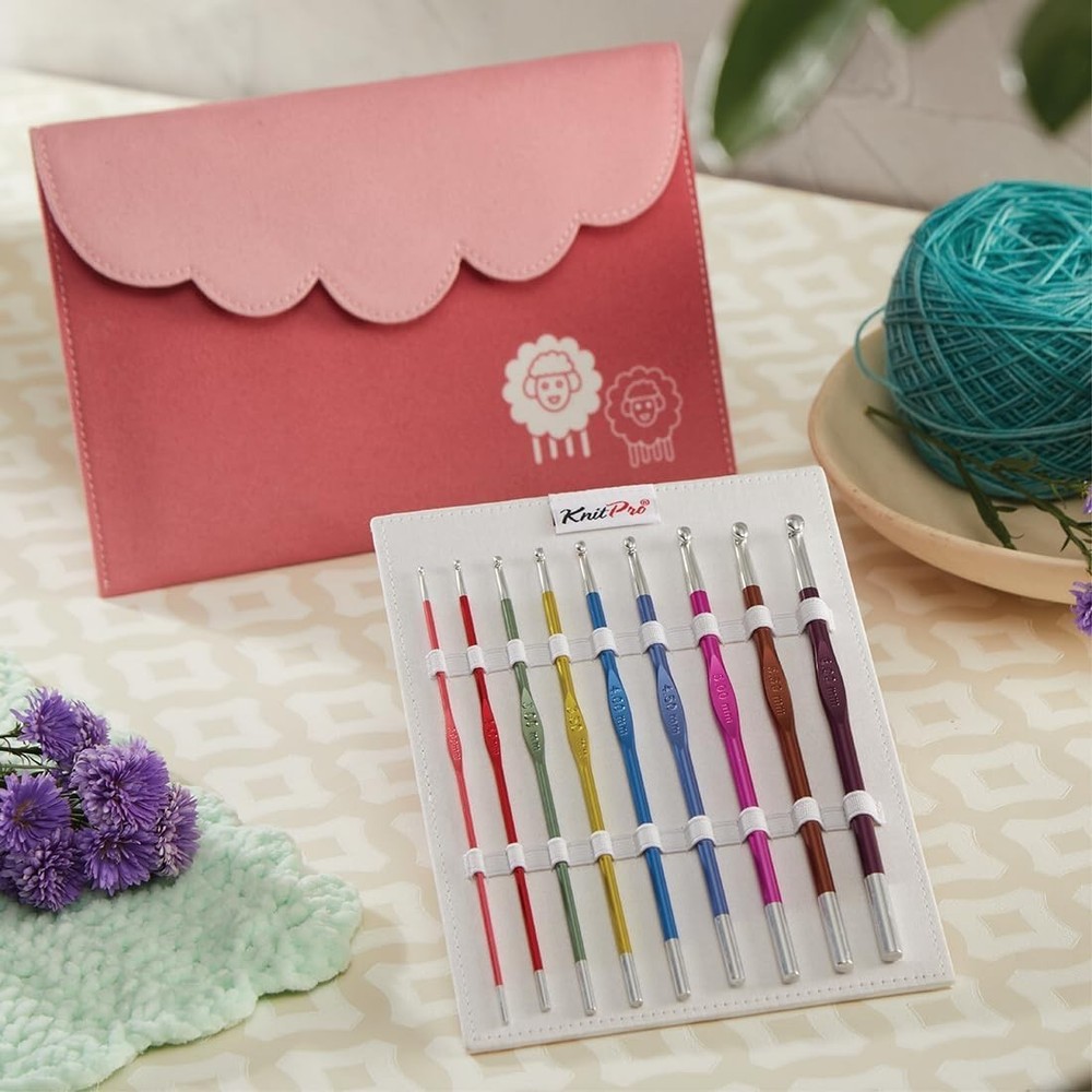 KnitPro Zing Deluxe Single-Ended Crochet Hook Set