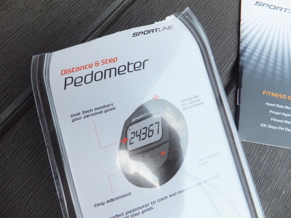 New Open Package 2 Function Sportline Distance & Step Walking Pedometer