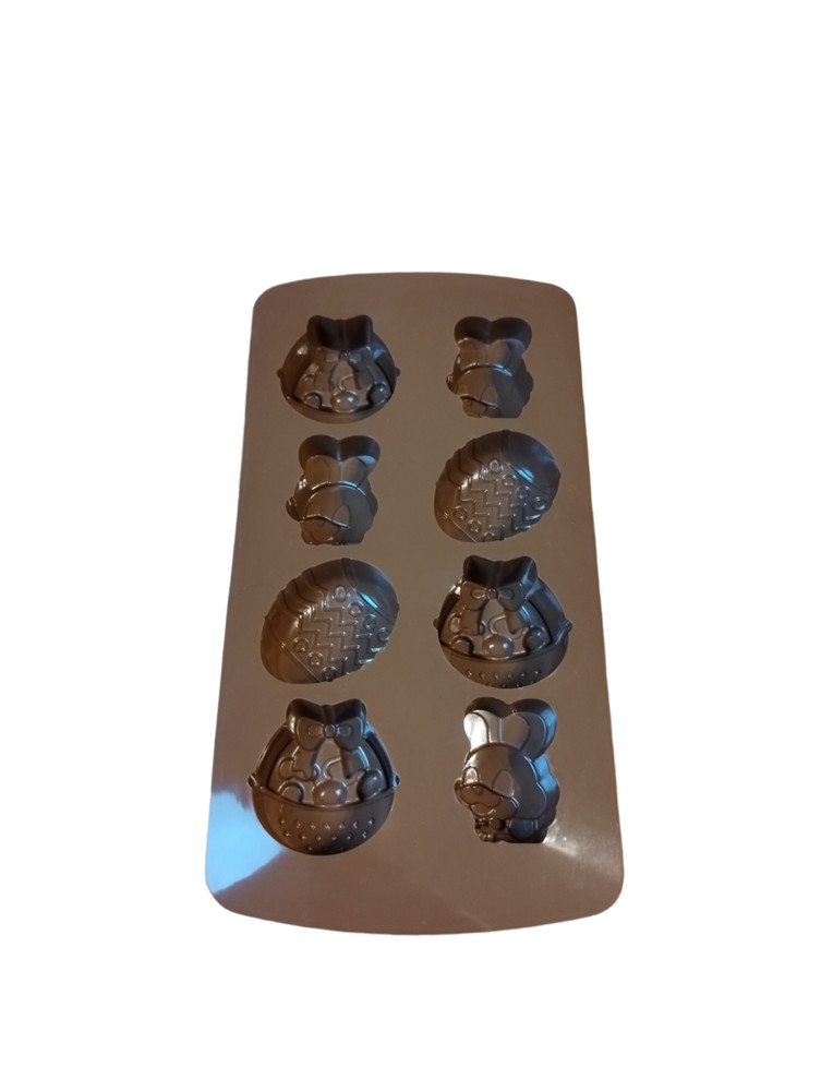 Silicone Easter Bunny and Eggs Chocolate Candy Molds - 2 Pack