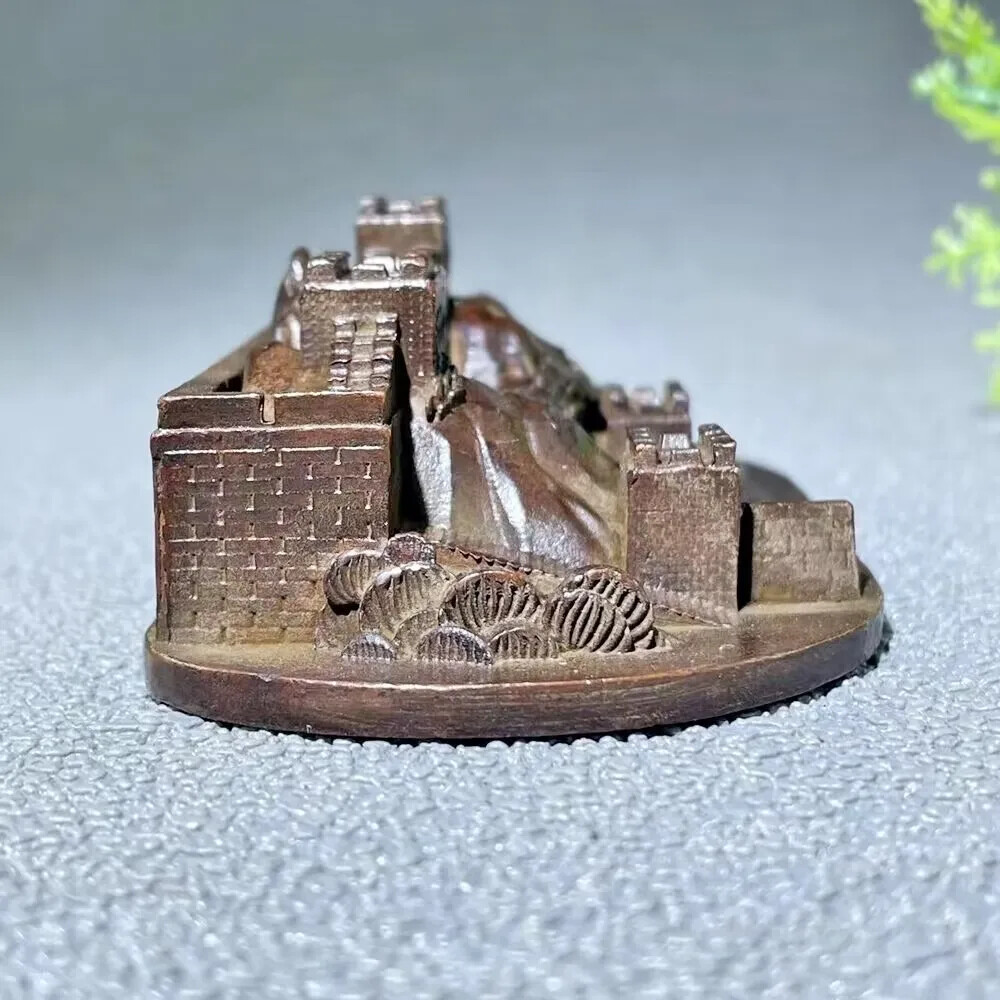 Copper China Great Wall Model Statue Classical Architecture Souvenirs Decoration
