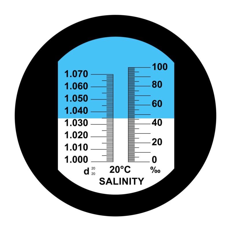 Portable Salinity Salt Refractometer Hydrometer 0-10% For Aquarium Fish Tank