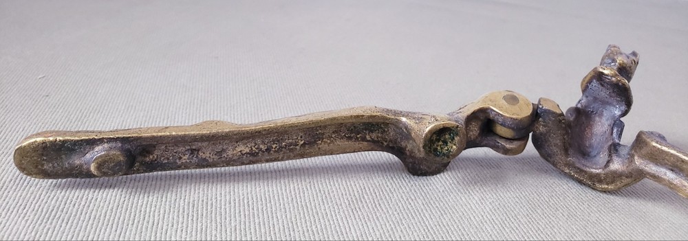 Vintage Nutcracker Solid Brass Handheld Figural Squirrel Etched Heavy