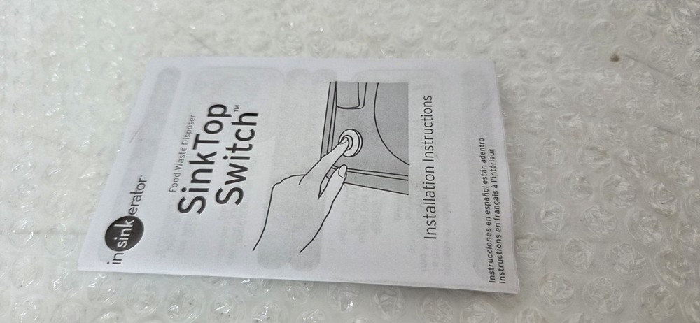 InSinkErator Garbage Disposal Air Switch Kit, Dual Outlet Sink Top Switch Button