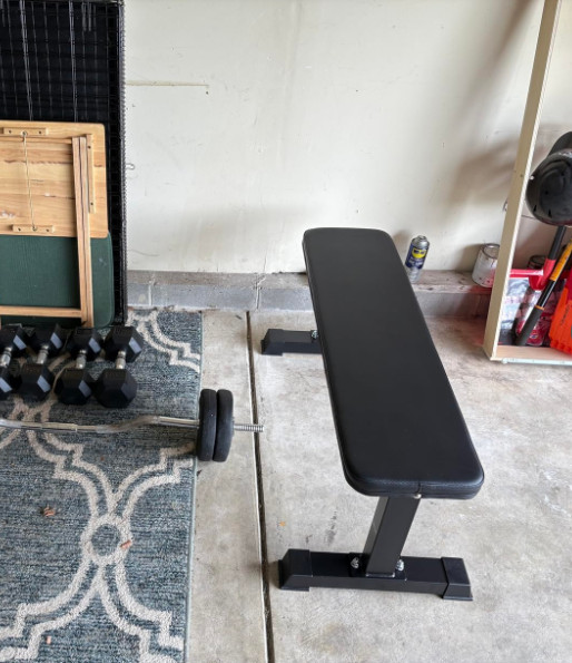 Flat Weight Bench, Black