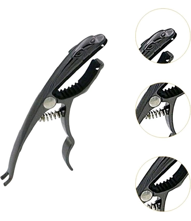 Leopard Shaped Guitar Capo, 2 Pack, Black