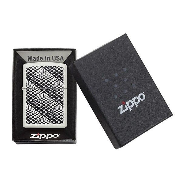 Zippo Dots and Boxes White Matte 29416