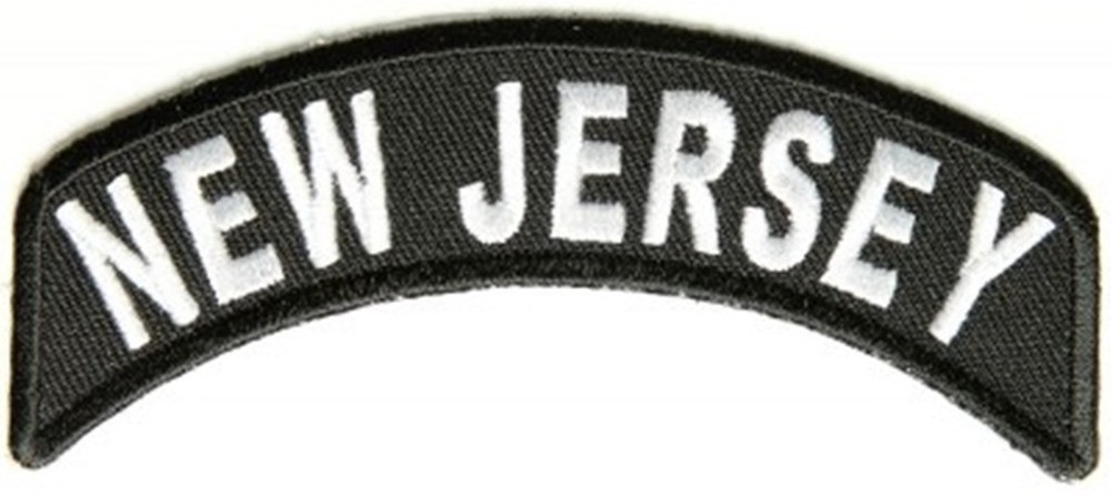 New Jersey Mini Rocker Motorcycle Patch Biker Patch