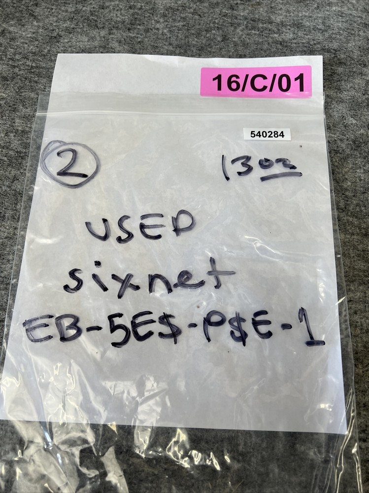 Sixnet EB-5ES-PSE-1 Industrial 5-Port Ethernet Switch Used