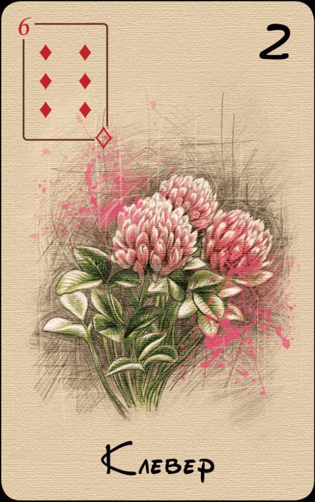 Оракул Ленорман "Бриллиантовое сердце" Oracle Lenormand Diamond heart