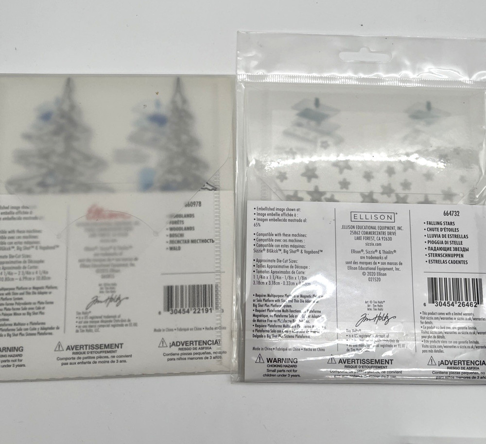 Huge Sizzix Thinlits Cutting Dies Lot Mixed New & Used Scrapbooking Card Making