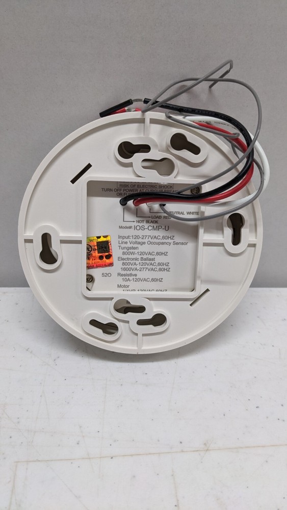 Intermatic IOS-CMP-U Line Voltage Ceiling Mount PIR Occupancy Sensor White