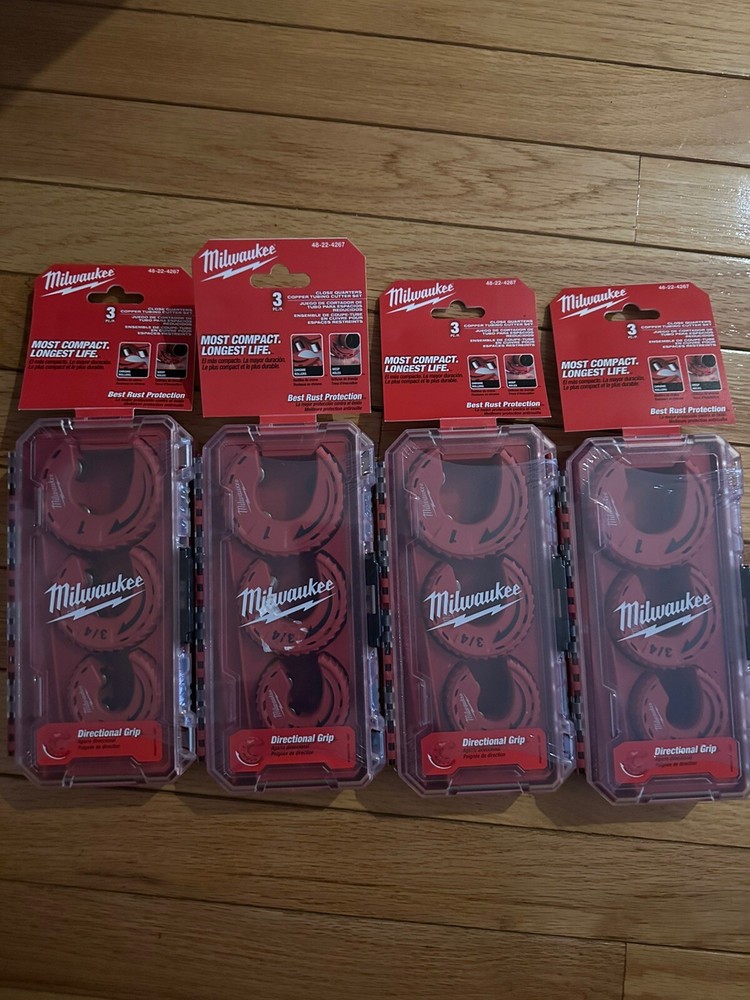 4 MILWAUKEE 3 PCS CUTTER SET  48224267