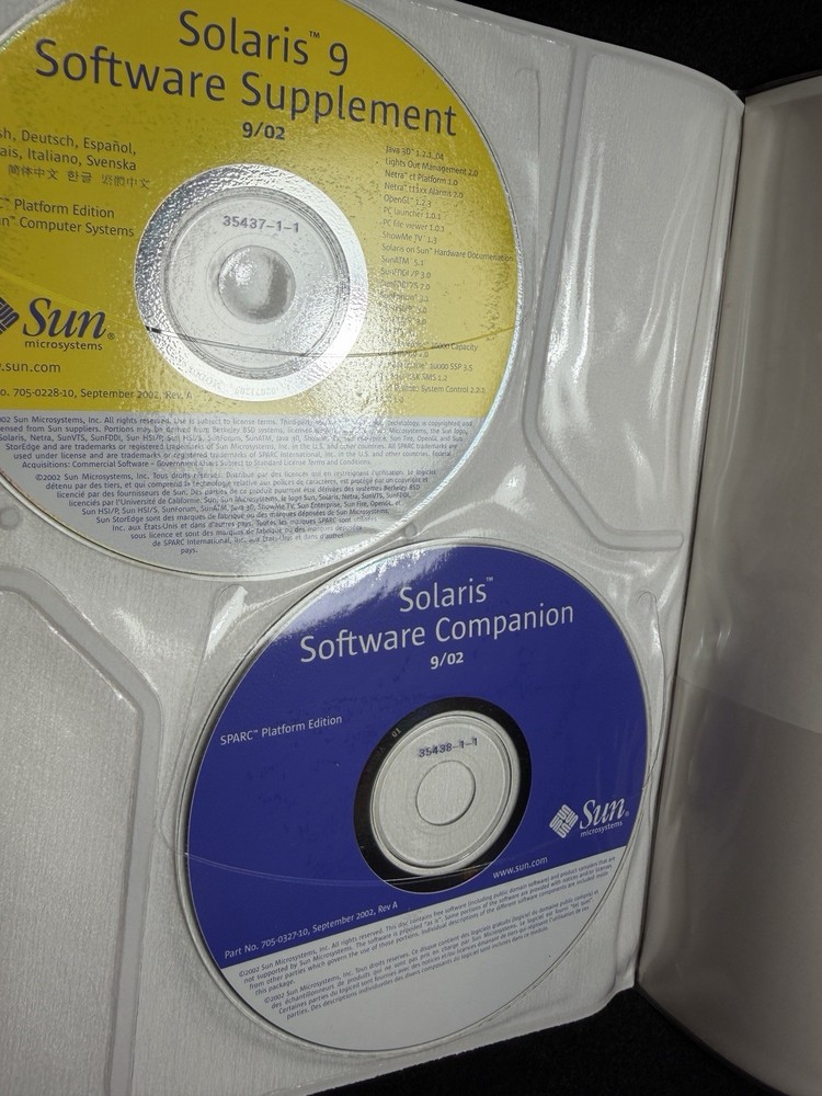 Sun Microsystems Solaris 9 Sparc Platform Edition for Sun Computer Systems