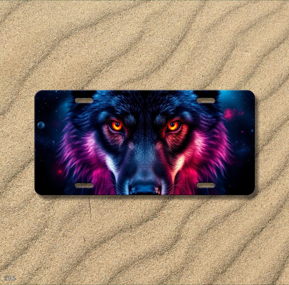 Powerful Wolf License Plate Customizable Decorative Plate Anniversary Gift