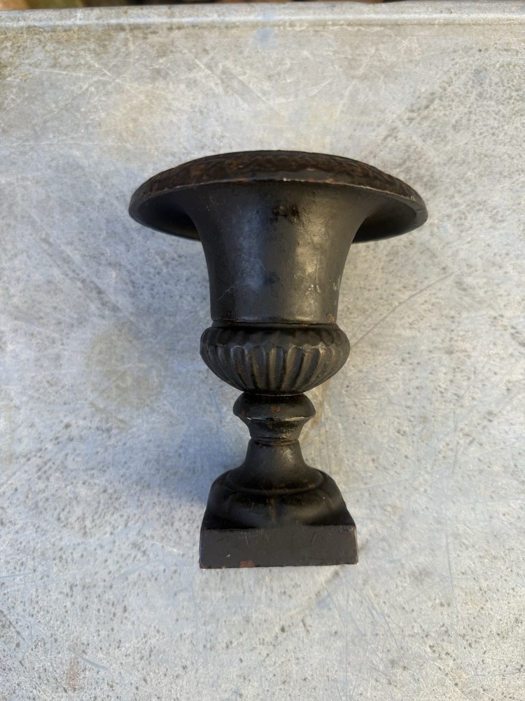 Vintage Cast Iron Urn Planter
