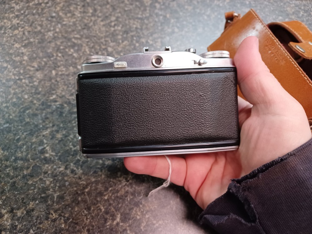 Ansco Regent Folding Camera Leather Case Manual Clean Untested