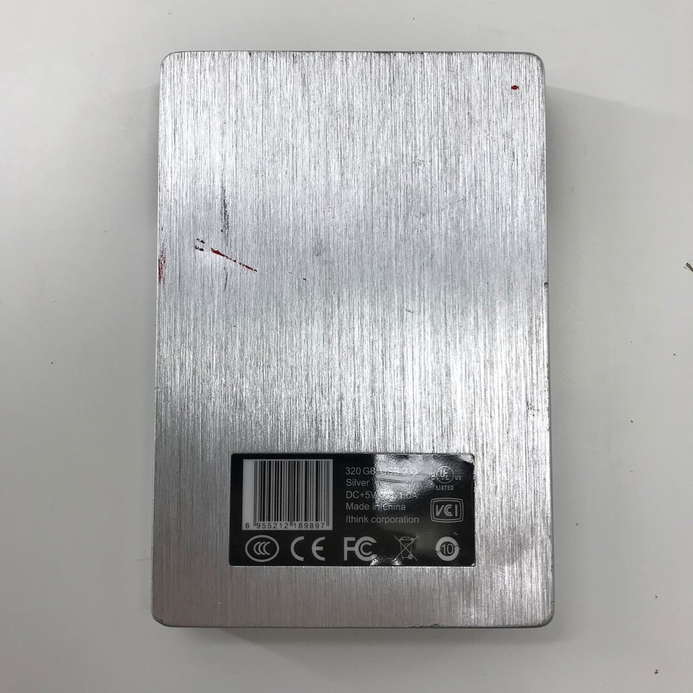 iTHINK 320GB Portable Hard Drive - Silver