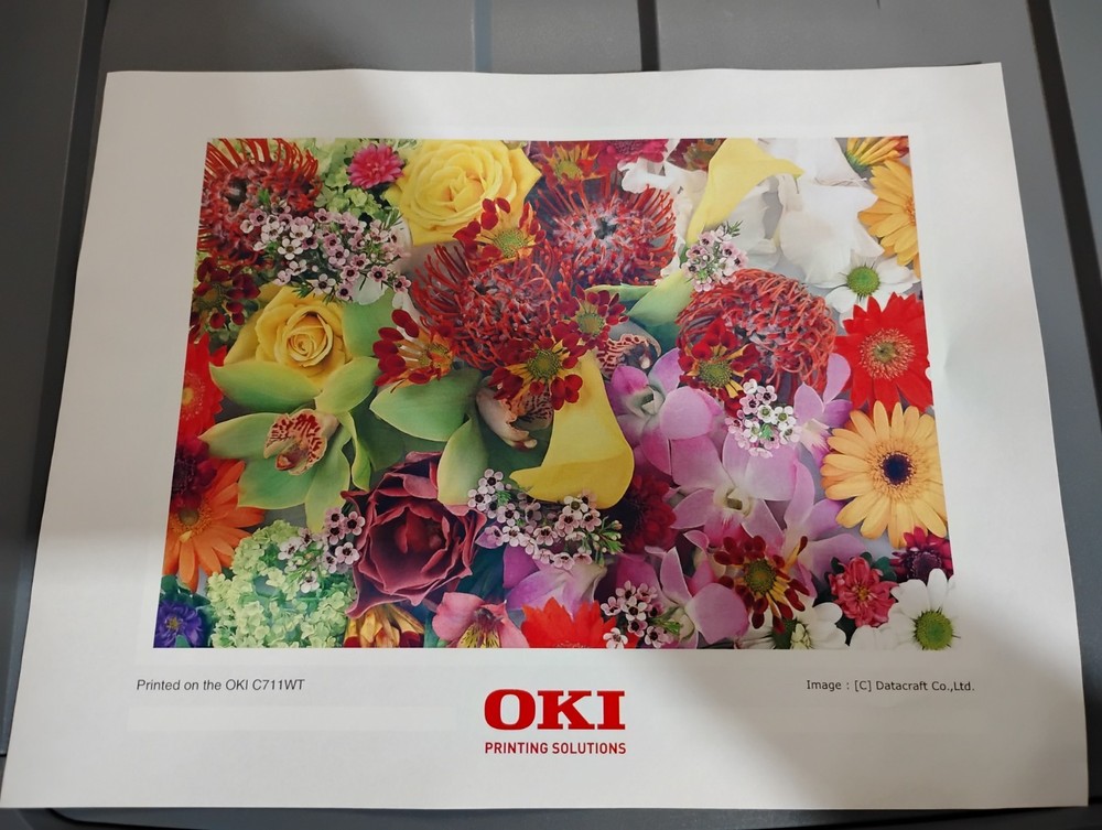 OKI C711WT Digital White Toner Transfer Printer T Shirt