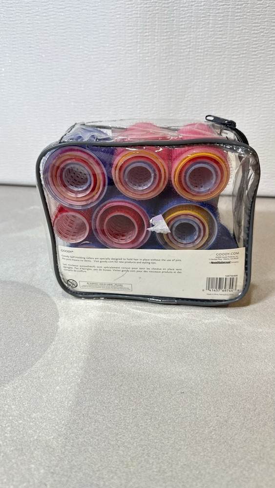 Goody Self Holding Rollers 31 Rollers Multi Size Clear Zipper Case Create Volume