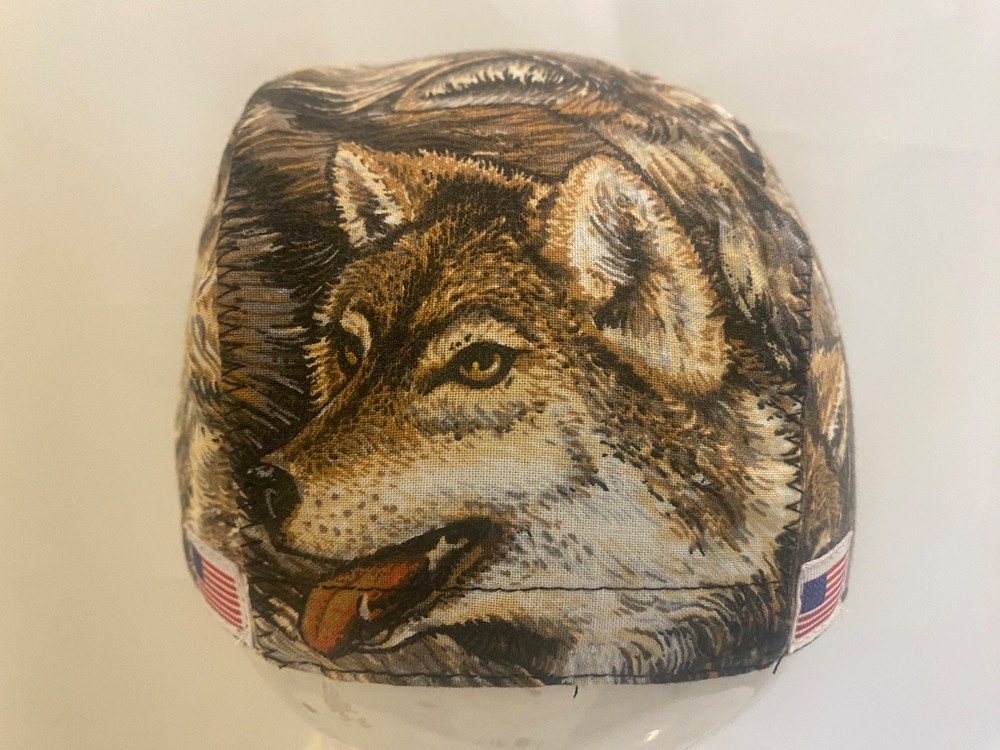 cycling cap WOLF PACK handmade in USA