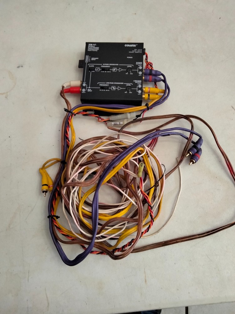 COUSTIC XM-1e Mobile Electronic Crossover Comes W/ Cables
