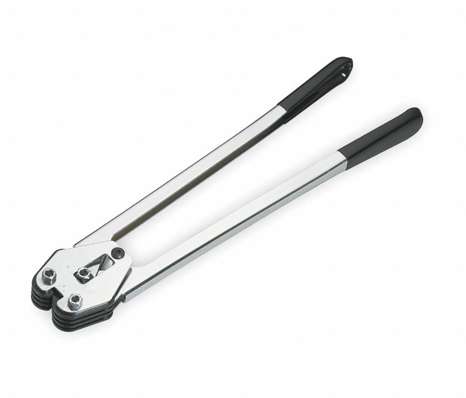 Steel Long Handle 5/8" Width Plastic Strapping Sealer For Use With Polyester