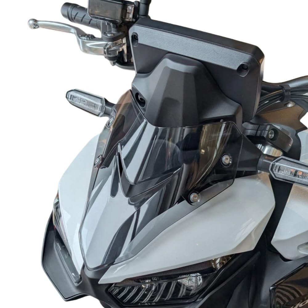 Black Motorcycle Windshield Wind Deflector Windscreen Front Flyscreen
