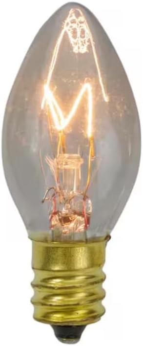 50 Pieces C-7 Light Bulbs Replacement Lighting Clear - C7 E12