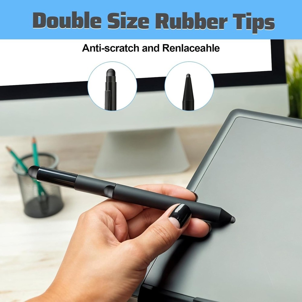 Convenient 30 Pcs Rubber Stylus Tips - Universal Compatibility for Precision Use