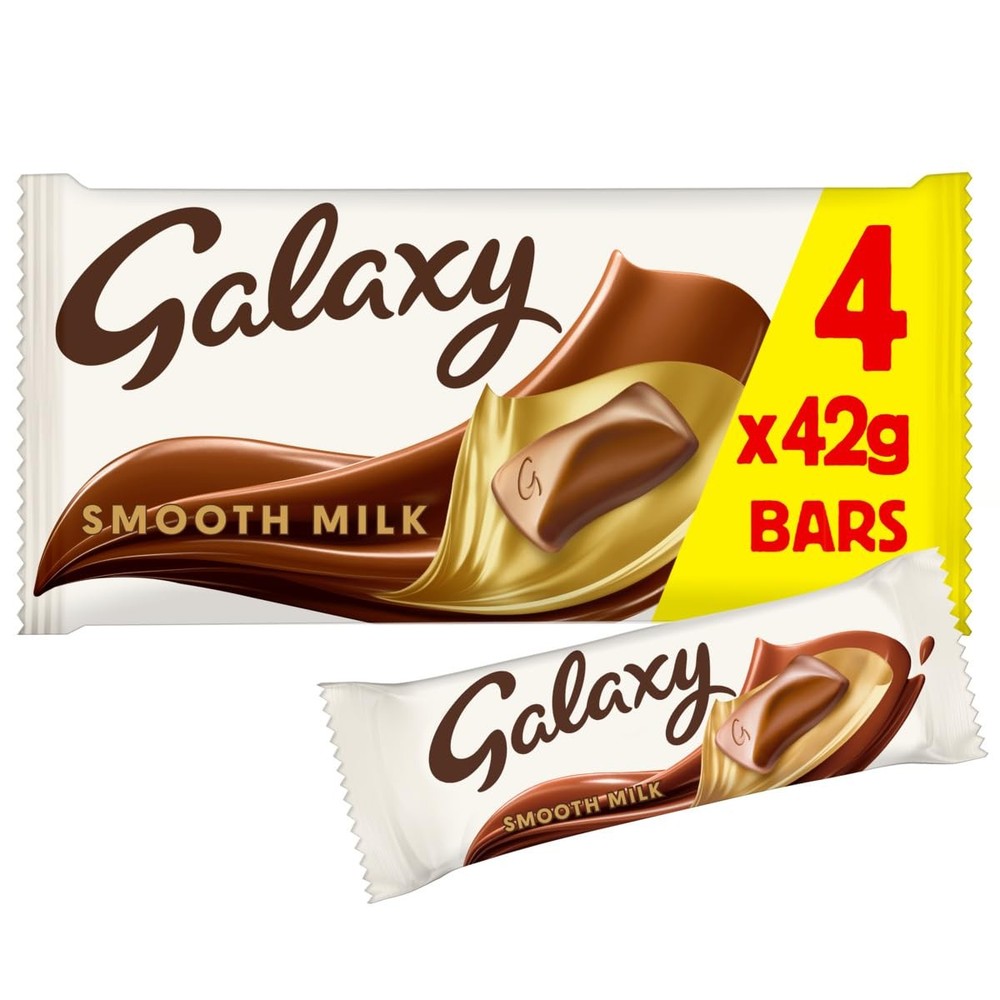 Galaxy Milk Chocolate Bars, Smooth UK Pack, Imported