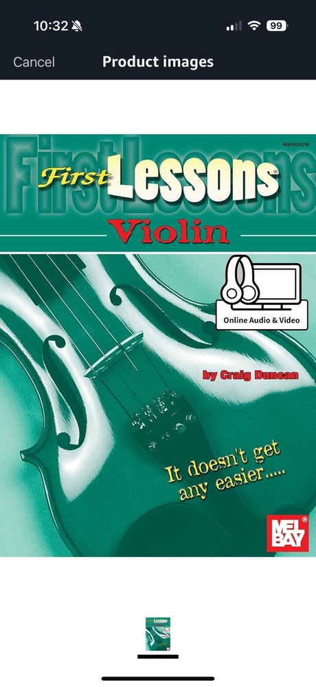 Violin First Lessons Book - New!