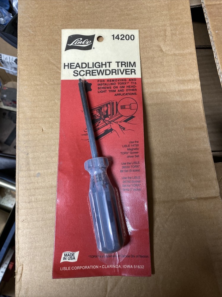 Lisle Tools, Headlight Trim Screwdriver, Part #14200