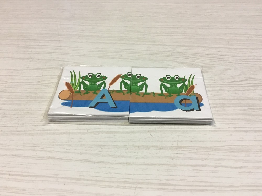 FROGS ON A LOG - Uppercase Lowercase Match - Teaching Supplies READING