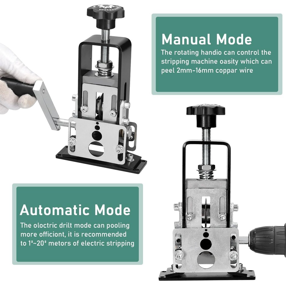 Wire Stripping Machine Manual Scrapping Copper Wire Peeler Stripper Cable Str...